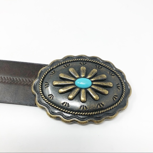 Liz Claiborne Boho Chic Leather Belt Size L - Picture 5 of 7